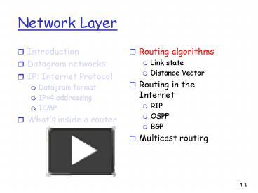PPT – Network Layer PowerPoint presentation | free to download - id ...