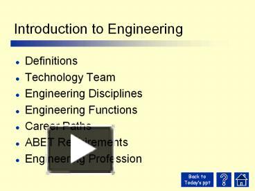 PPT – Introduction to Engineering PowerPoint presentation | free to ...