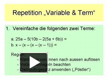 PPT – Repetition PowerPoint presentation | free to download - id ...