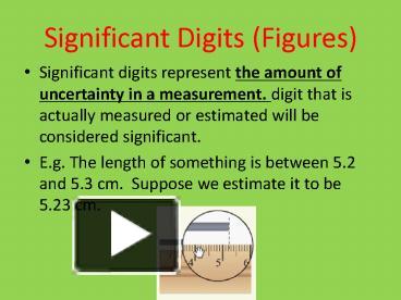 PPT – Significant Digits (Figures) PowerPoint presentation | free to ...