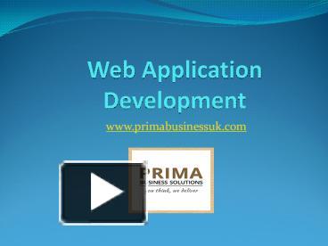 PPT – Web Application Development PowerPoint presentation | free to ...