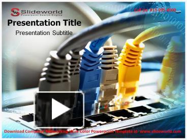 PPT – Computer Networking Wire Color Powerpoint Template PowerPoint ...
