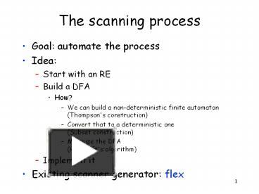 PPT – The scanning process PowerPoint presentation | free to download ...