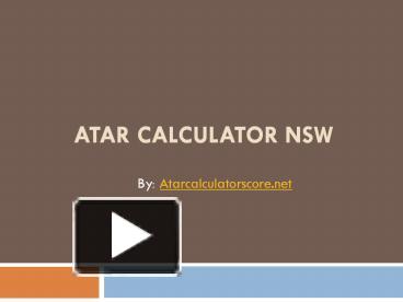 Atar calculator