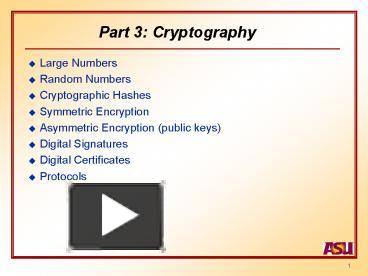 PPT – Part 3: Cryptography PowerPoint presentation | free to view - id ...