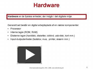 PPT – Hardware PowerPoint presentation | free to download - id: 7bd8b4 ...
