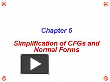 Chapter 6 Simplification of CFGs and Normal Forms presentation | free ...
