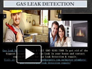 PPT – Gas Leak Detection (1) PowerPoint presentation | free to download ...