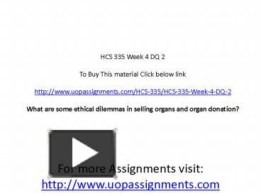 PPT – HCS 335 Week 4 DQ 2 PowerPoint presentation | free to download ...