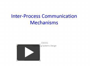 PPT – INTERPROCESS COMMUNICATION PowerPoint presentation | free to ...