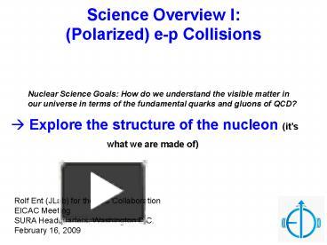 PPT – Science Overview I: PowerPoint presentation | free to download ...