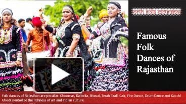 PPT – Famous Rajasthani Folk Dances (1) PowerPoint presentation | free ...