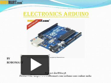 PPT – Buy Electronics Arduino PowerPoint presentation | free to ...