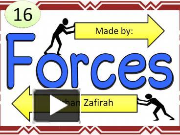 Forces presentation | free to download