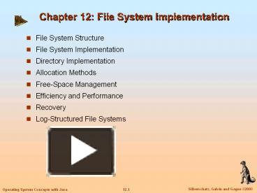 PPT – Chapter 12: File System Implementation PowerPoint presentation ...