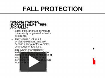 PPT – FALL PROTECTION PowerPoint presentation | free to view - id ...