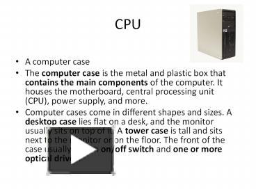 computer ppt presentation | free to download