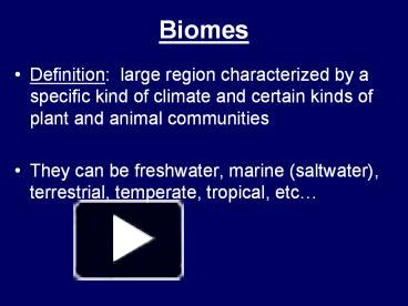 Biomes presentation | free to download