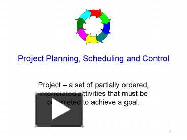 Project Planning, Scheduling and Control presentation | free to view
