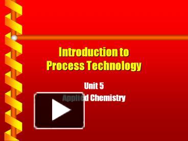 Introduction to Process Technology presentation | free to download