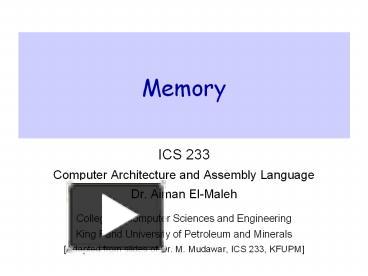 Memory presentation | free to view