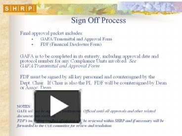 PPT – Sign Off Process PowerPoint presentation | free to download - id ...