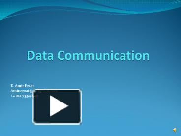 Data Communication presentation | free to view