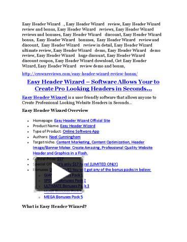 Easy Header Wizard Review - (FREE) Bonus of Easy Header Wizard ...