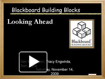 PPT – Building Blocks: Looking Ahead PowerPoint presentation | free to ...