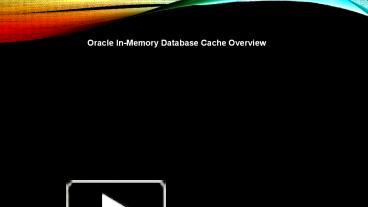 PPT – Oracle In-Memory Database Cache Overview PowerPoint presentation ...