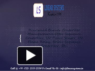 Uv Flame Sensor Supplier Presentation Free To Download