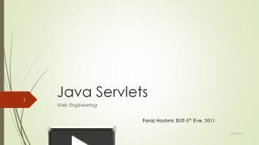 Java Servlet presentation | free to download