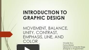 An Introduction of Graphic Design presentation | free to download