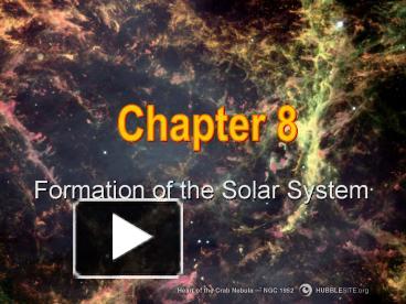 Formation of the Solar System presentation | free to view