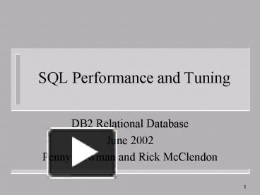 PPT – SQL Performance and Tuning PowerPoint presentation | free to view ...