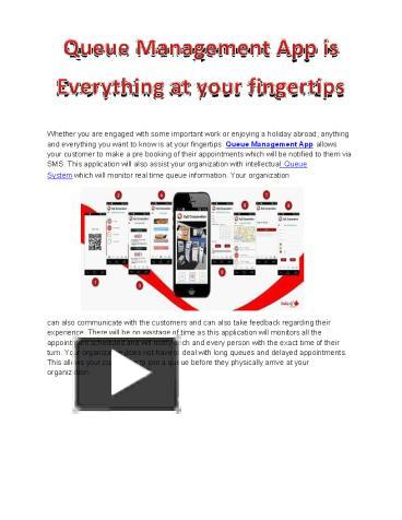 Queue Management App (1) presentation | free to download