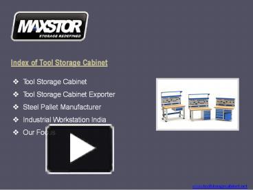 PPT – Tool Storage Cabinet - A Storage Solution For Office PowerPoint ...