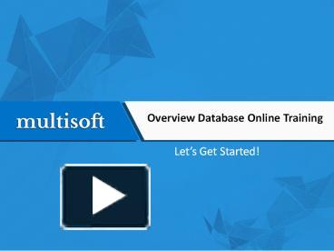 PPT – Overview Database Training Courses PowerPoint presentation | free ...