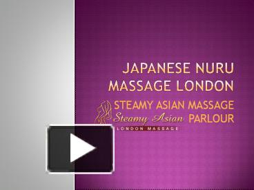 Japanese Nuru