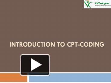 What is CPT coding presentation | free to download