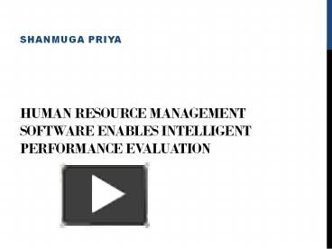 PPT – Human Resource Management Software Enables Intelligent ...