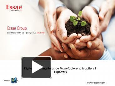 PPT – Digital Weighing Balance Manufacturers PowerPoint presentation ...