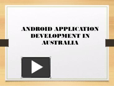 Android App Development presentation | free to download
