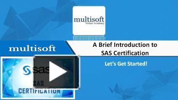 PPT – A Brief Introduction to SAS Certification PowerPoint presentation ...