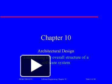 PPT – Architectural Design PowerPoint presentation | free to view - id ...