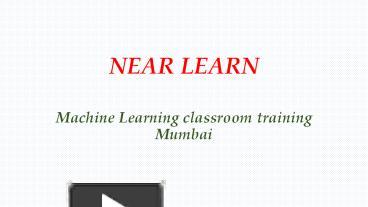 PPT – machine learning python online course mumbai PowerPoint ...