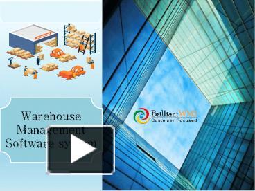 Advance warehouse management system, WMS software for your warehouse ...