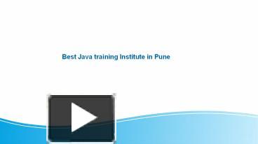 PPT – Best Java training Institute in Pune PowerPoint presentation ...