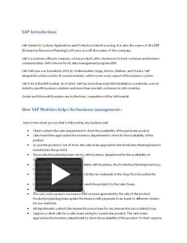 PPT – Importance Of SAP Technology PowerPoint presentation | free to ...