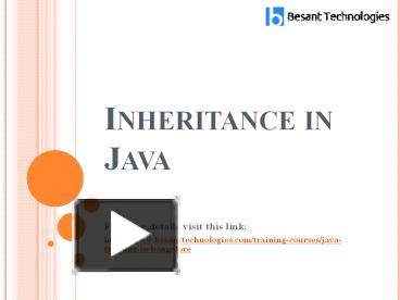 PPT – Inheritance in java (2) PowerPoint presentation | free to ...